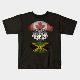 Canadian Grown With Jamaican Roots - Gift for Jamaican With Roots From Jamaica Kids T-Shirt